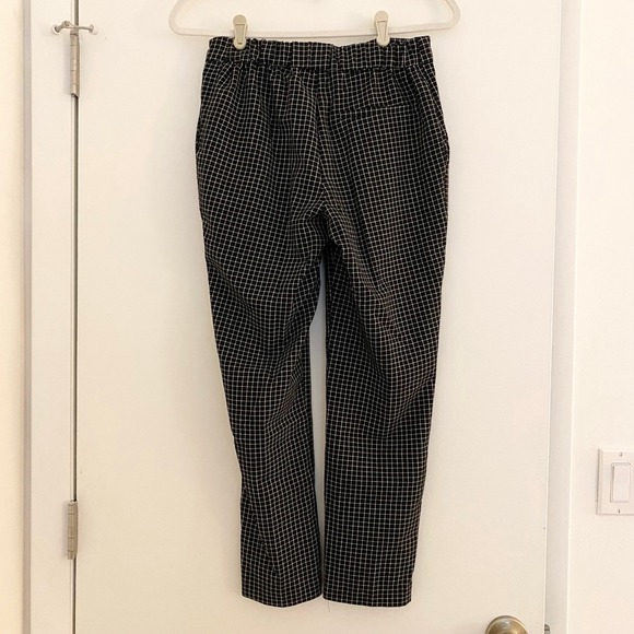 Rachel Zoe Black White Grid Pattern Pull On Ankle Pants Trousers XS - Picture 4 of 9